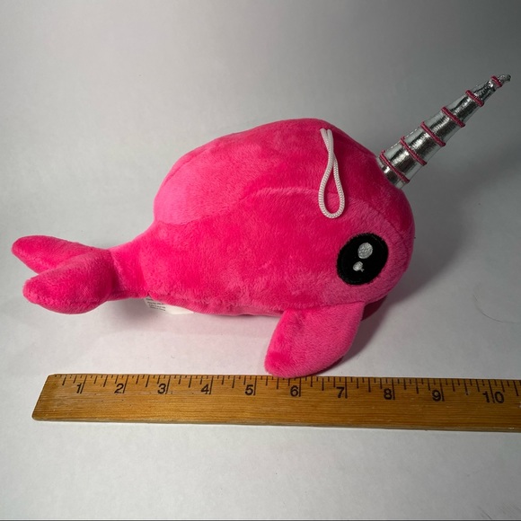 Pink Unicorn whale stuffed animal plush - Picture 5 of 6